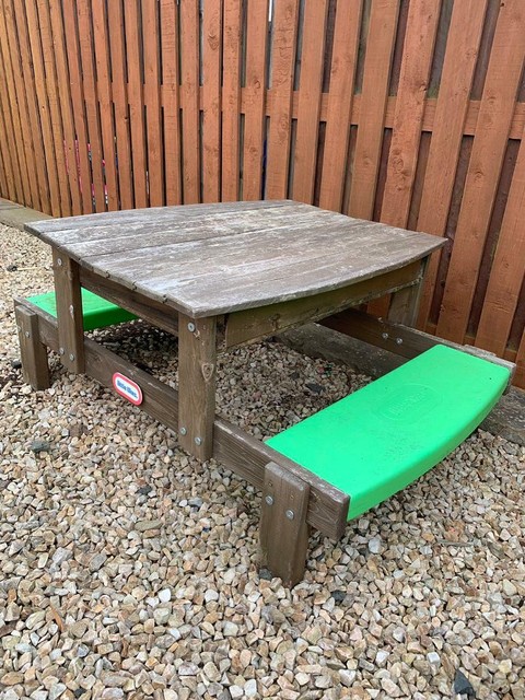 little tikes brown picnic table